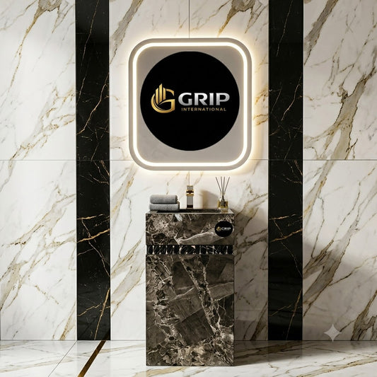 Black Stone Vanity – Bold Marble Collection